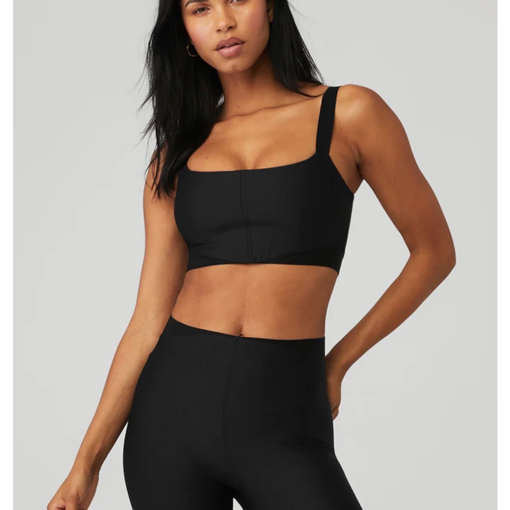 COPY - Alo Yoga Airlift Corset Bra in Black (XS)